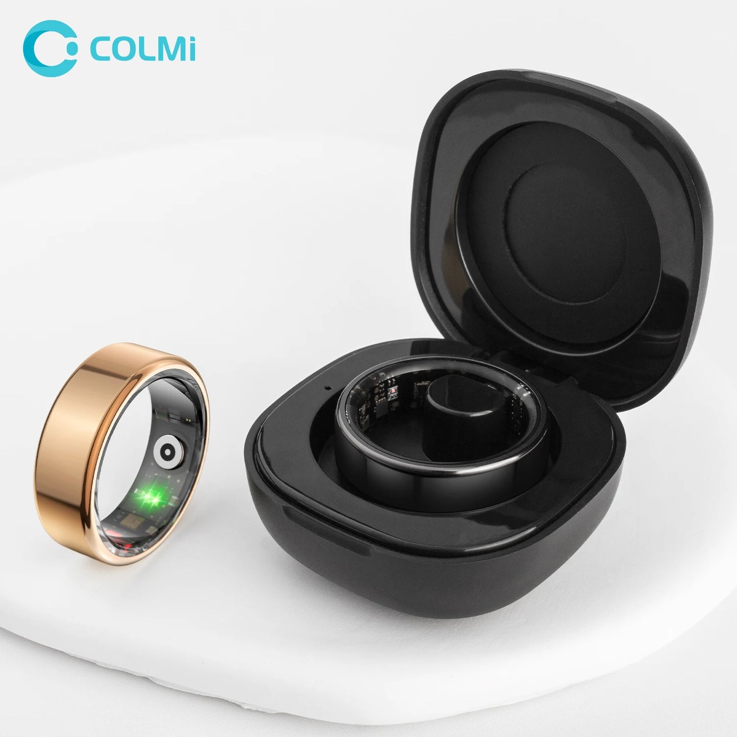 2024 R02 Smart Ring with Charging Case for Men and Women, 39-Day Battery Life, Health Monitoring, 5ATM Waterproof Rating