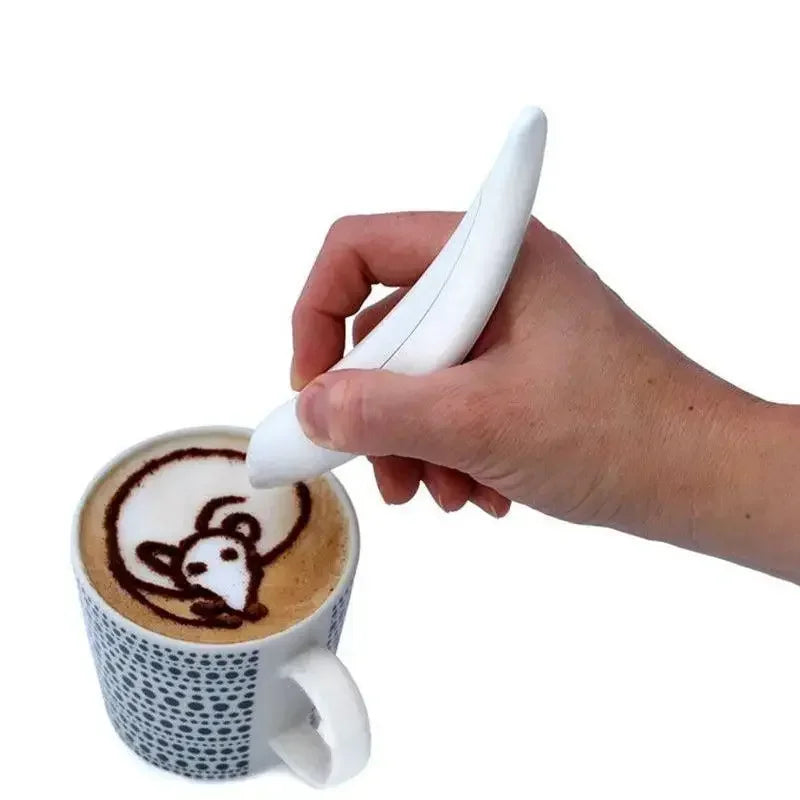 Electrical Coffee & Spice Art Pen – Perfect Tool for Latte, Cake Decoration & Barista Creations