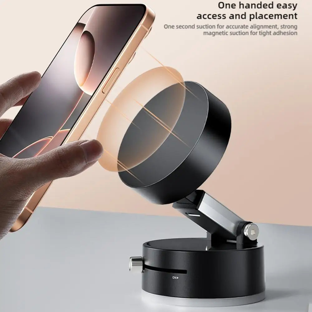 Stick Anywhere Magnetic Phone Holder – 2025 Best-Selling 360° Foldable Mount with Double Suction Power