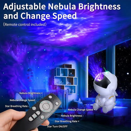 Galactic Starry Sky Projector Lamp - Transform Your Bedroom with Nebula LED Night Light for Kids and Adults! Perfect Gift Idea!