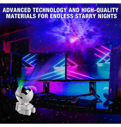 Galactic Starry Sky Projector Lamp - Transform Your Bedroom with Nebula LED Night Light for Kids and Adults! Perfect Gift Idea!