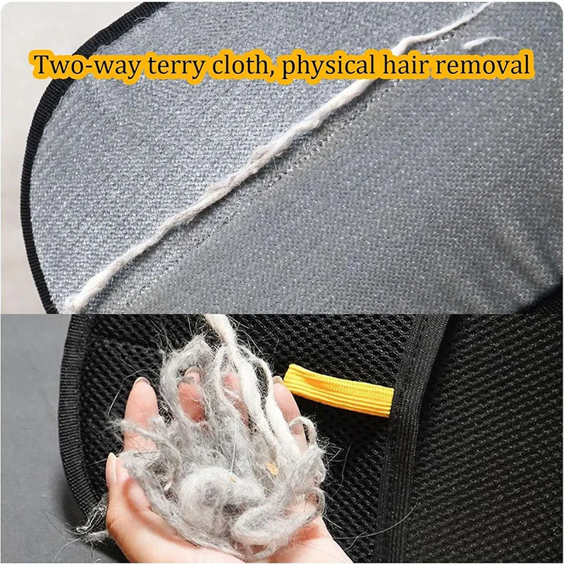 Pet Electrostatic Hair Removal Brush with Water-Washable Glove and Bristles for Effective Hair and Debris Cleaning