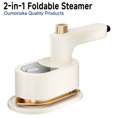 2-in-1 Portable Handheld Steam Iron and Garment Steamer for Travel