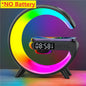 Wireless Charging Stand with Integrated Speaker, TF Card Slot, RGB Night Light, Alarm Clock, and Fast Charging Dock for iPhone, Samsung, and Xiaomi Devices