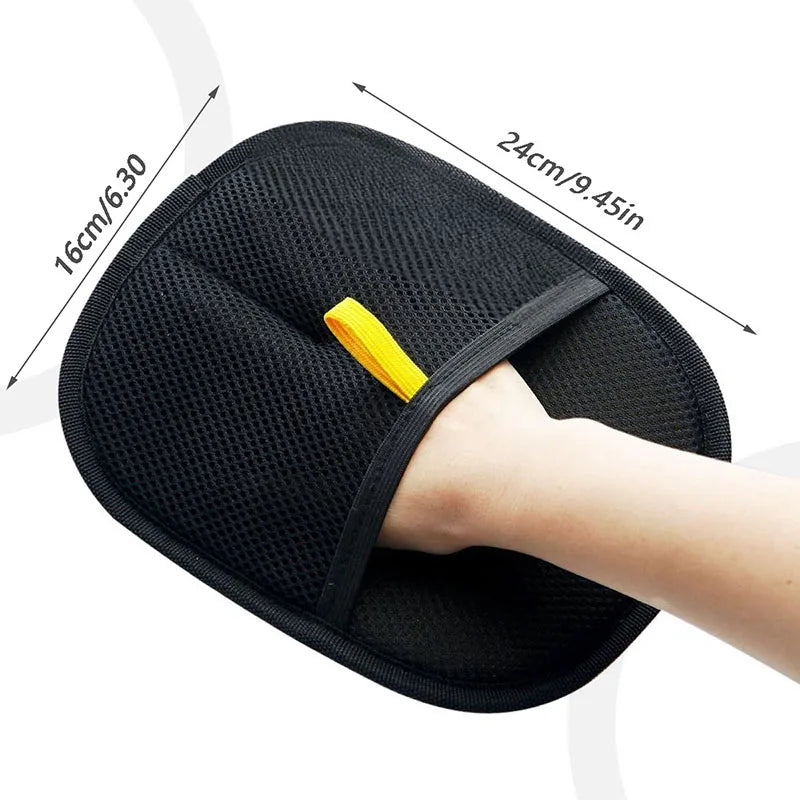 Pet Electrostatic Hair Removal Brush with Water-Washable Glove and Bristles for Effective Hair and Debris Cleaning