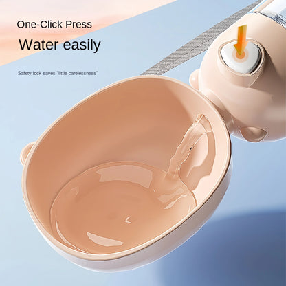 Travel-Friendly Dog Water Bowl & Food Dispenser - Portable Pet Water Cup for Dogs and Cats