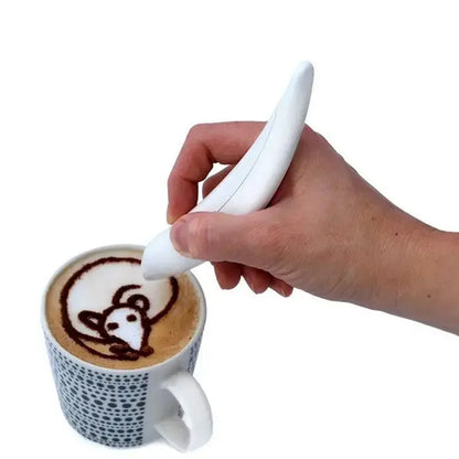 Electrical Coffee & Spice Art Pen – Perfect Tool for Latte, Cake Decoration & Barista Creations