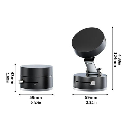 Stick Anywhere Magnetic Phone Holder – 2025 Best-Selling 360° Foldable Mount with Double Suction Power