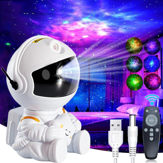 Galactic Starry Sky Projector Lamp - Transform Your Bedroom with Nebula LED Night Light for Kids and Adults! Perfect Gift Idea!